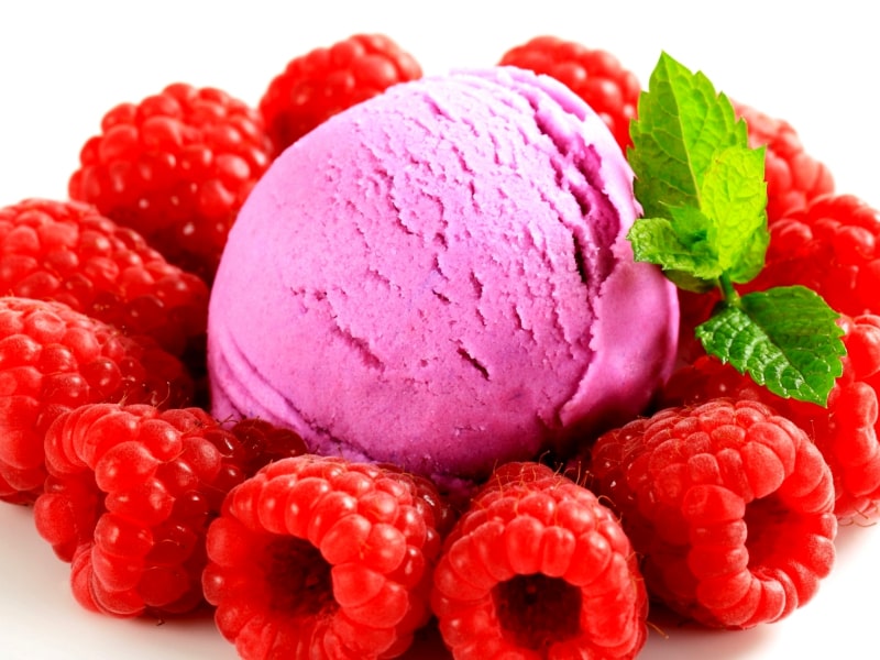 Raspberry ice cream